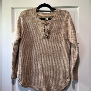 Ruff Hewn Tan Knit Sweater